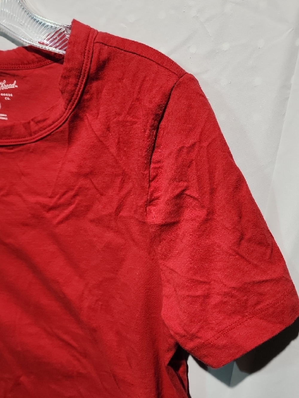 Universal Thread Red Tee with Script Logo - Picture 4 of 7